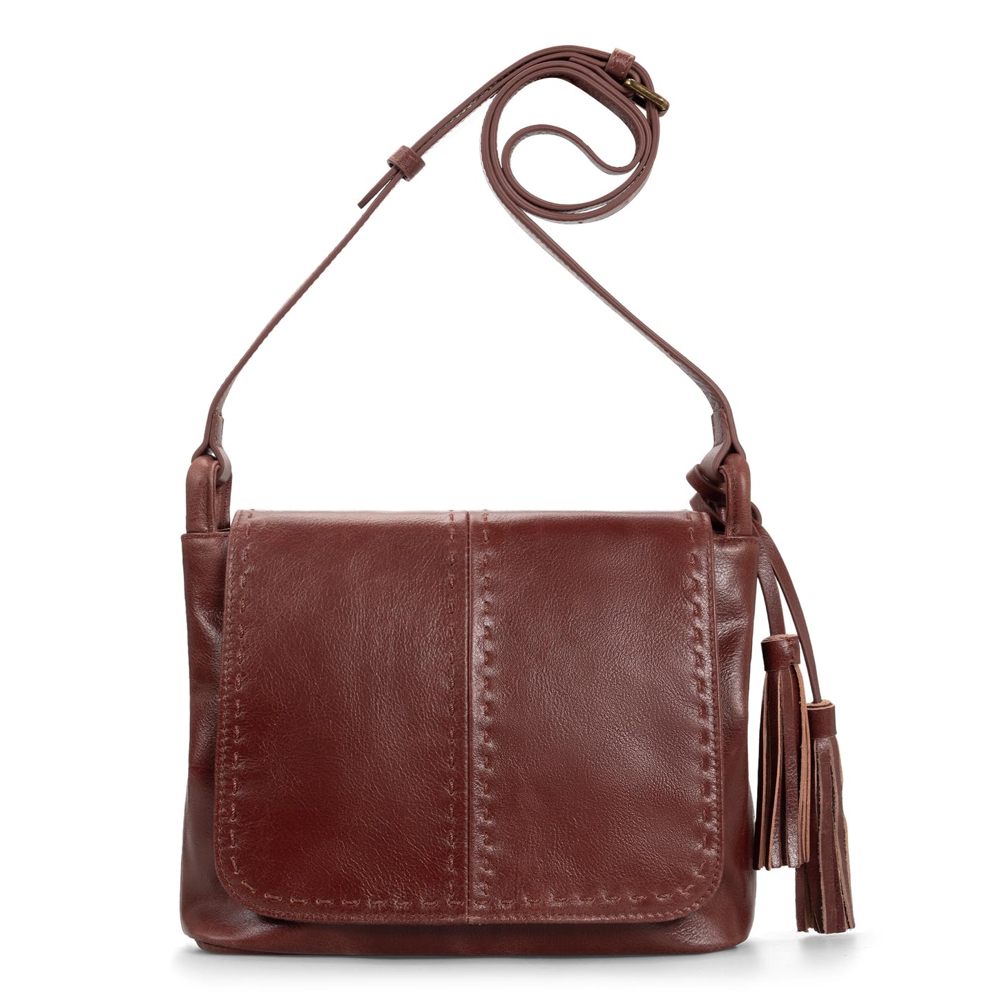 befen Genuine Leather Purses for Women Medium Brown Vintage Purse RFID Crossbody Bag for Travel Soft Real Leather Crossbody Bags Trendy Women's Shoulder Handbags with Adjustable Strap