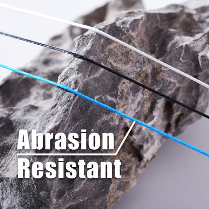 8 Strands Braided Line, Wear Resistant Fishing Line, 10-100LB, No Stretch, Abrasion Resistance, Braided Fishing Line (Camo Blue, 50LB-300YDS)