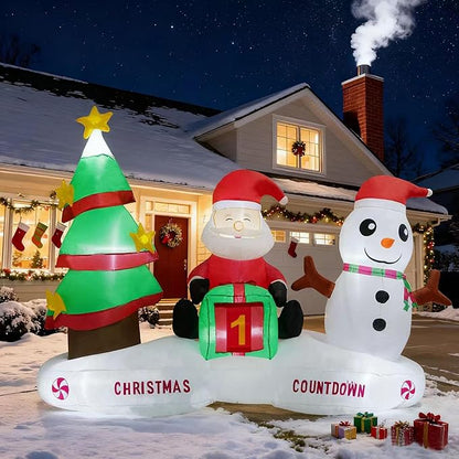 Inflatable Decoration for Inflatable Decoration in Outdoor Courtyards, Indoor Gardens, and Lawns (Christmas Countdown)