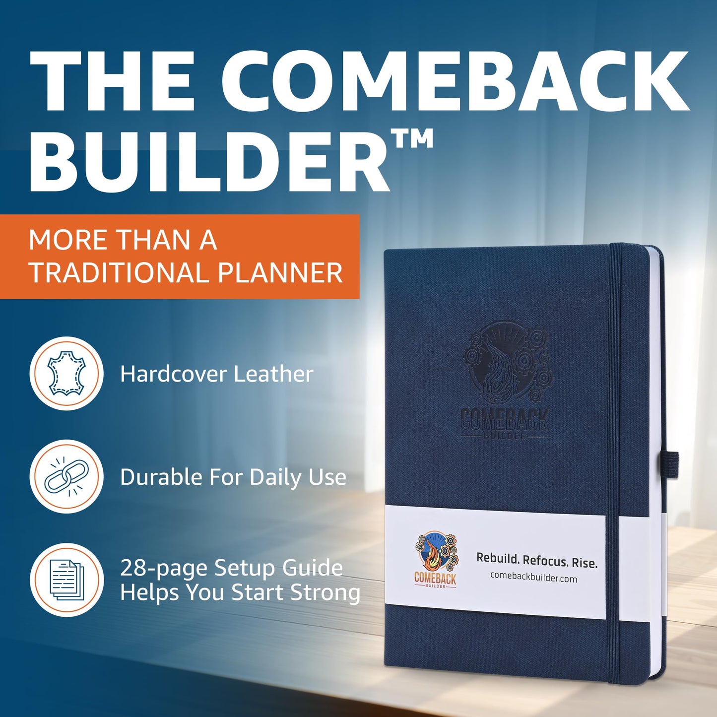 90 Day Goal Planner and Life Planner to Reclaim Your Purpose. Undated Daily, Weekly, Monthly Habit Tracker, Gratitude Journal, 10 Productivity Tools in One for Men & Women Ready to Rise Again