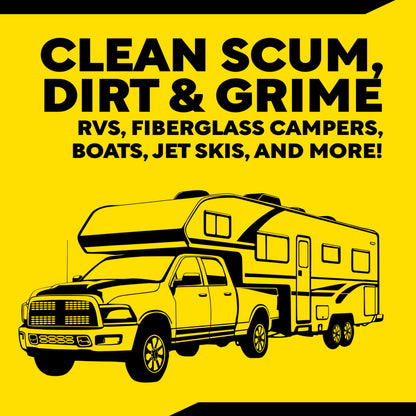 Meguiar's M43 Marine/RV Boat Wash, pH-Balanced Boat/RV Wash for Protecting Fiberglass and Gel Coat, Streak-Free Shine that Keeps Surfaces Clean and Protected, 64 Oz