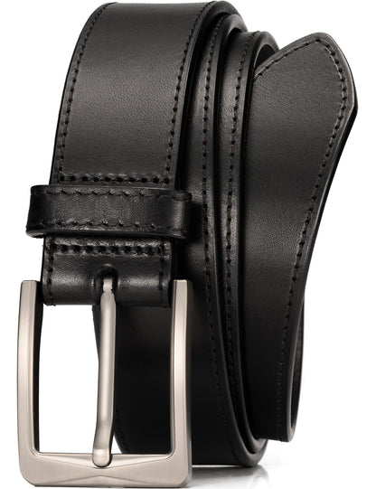 WOLFANT Men's 35mm Dress Casual Belt in Gift Box,100% Italian Full Grain Real Solid Leather