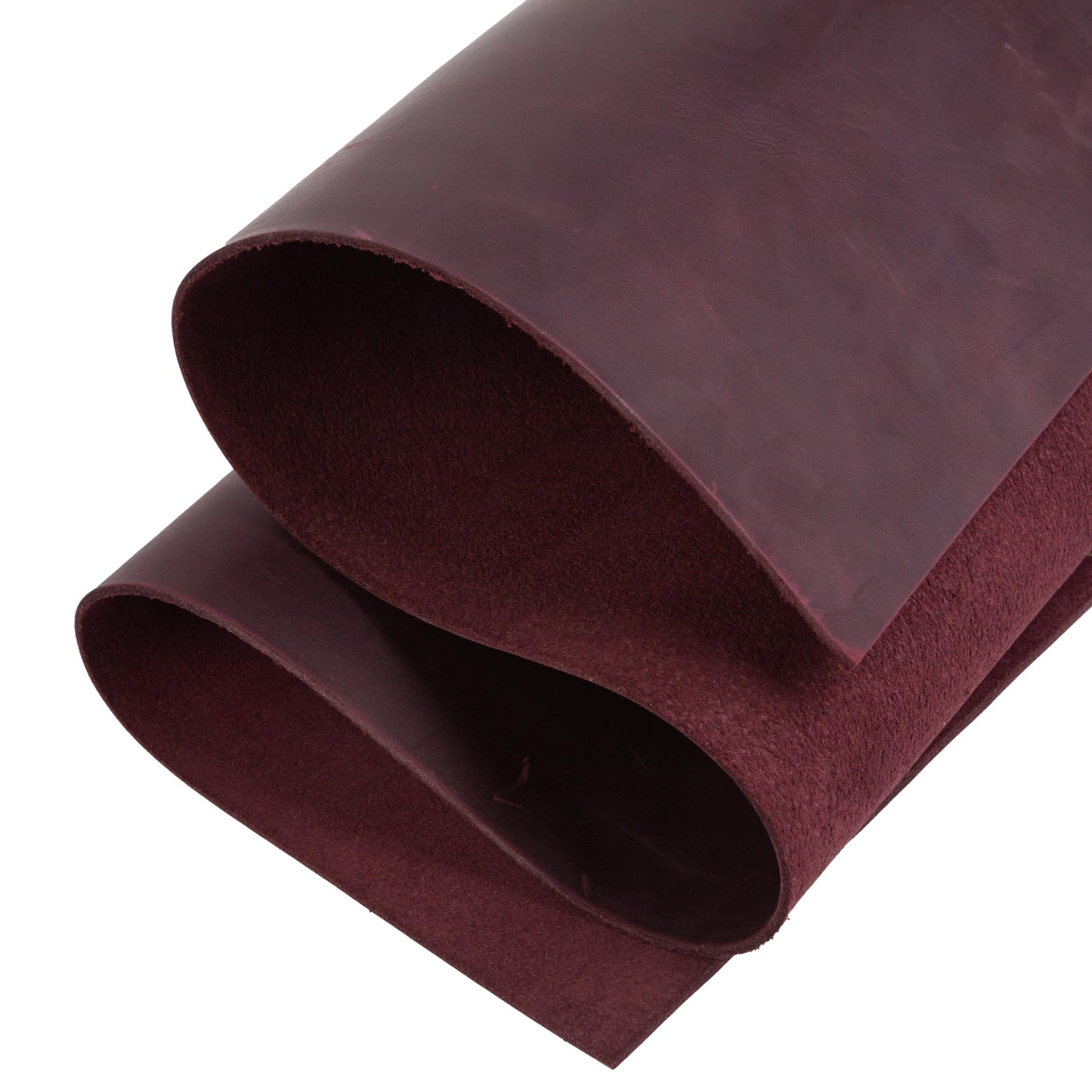 Shkira 12''X24'' Genuine Red Leather Sheets for Crafts - Square - 2.0MM Thick Genuine - Thick Cowhide Pieces Square - Leather Sheet for Arts and Crafts