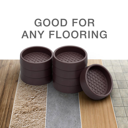 Furniture Cups X-PROTECTOR – 2" Caster Cups 4 PCS – Premium Furniture Coasters – Ideal Bed Stoppers – Non Skid Furniture Pads with a Perfect Design – Rubber Furniture Pads - Protect Any Flooring!