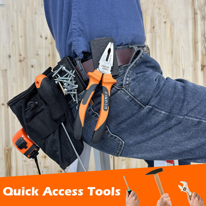 MUTUACTOR Magnetic Belt Clip Heav Duty, 2PCS Super Strong Tool Belt Tool Holster,Anti-Slip Rubber Coated Magnetic Belt Clip for Organizing Screwdrivers Hammers Wrenchs
