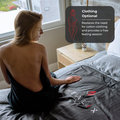 Healix Comfort Sauna Blanket Insert – Ultra-Soft Sauna Towel Liner Made of 65% Rayon & 35% Organic Cotton for Infrared Sauna Blanket | Washable, Quick-Dry Blanket Towel for Portable Home Sauna