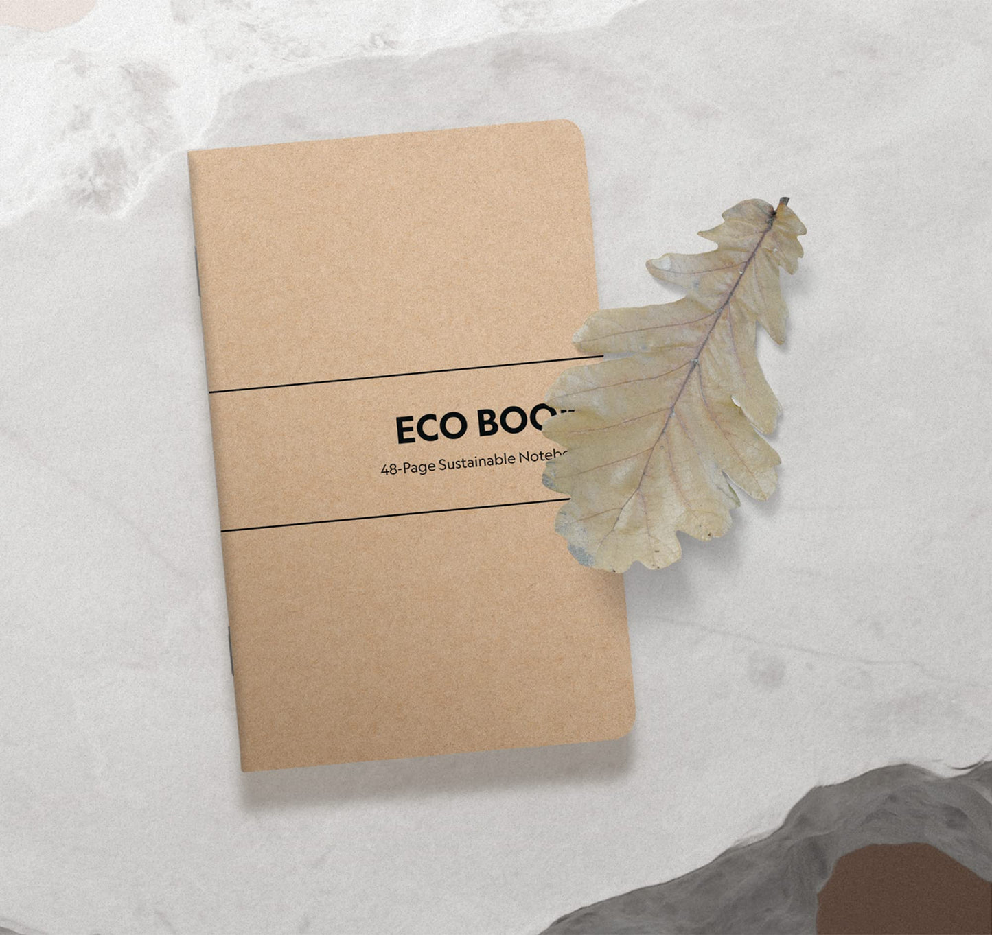 Eco Books Small Pocket Notebook Pack – 3.5 x 5.5 In., 48Page Lined Paper Mini Notebooks Made with FSCCertified Recycled Paper – 80# Kraft Paper Cover, 60# Interior Pages – Kraft Paper Notebooks by