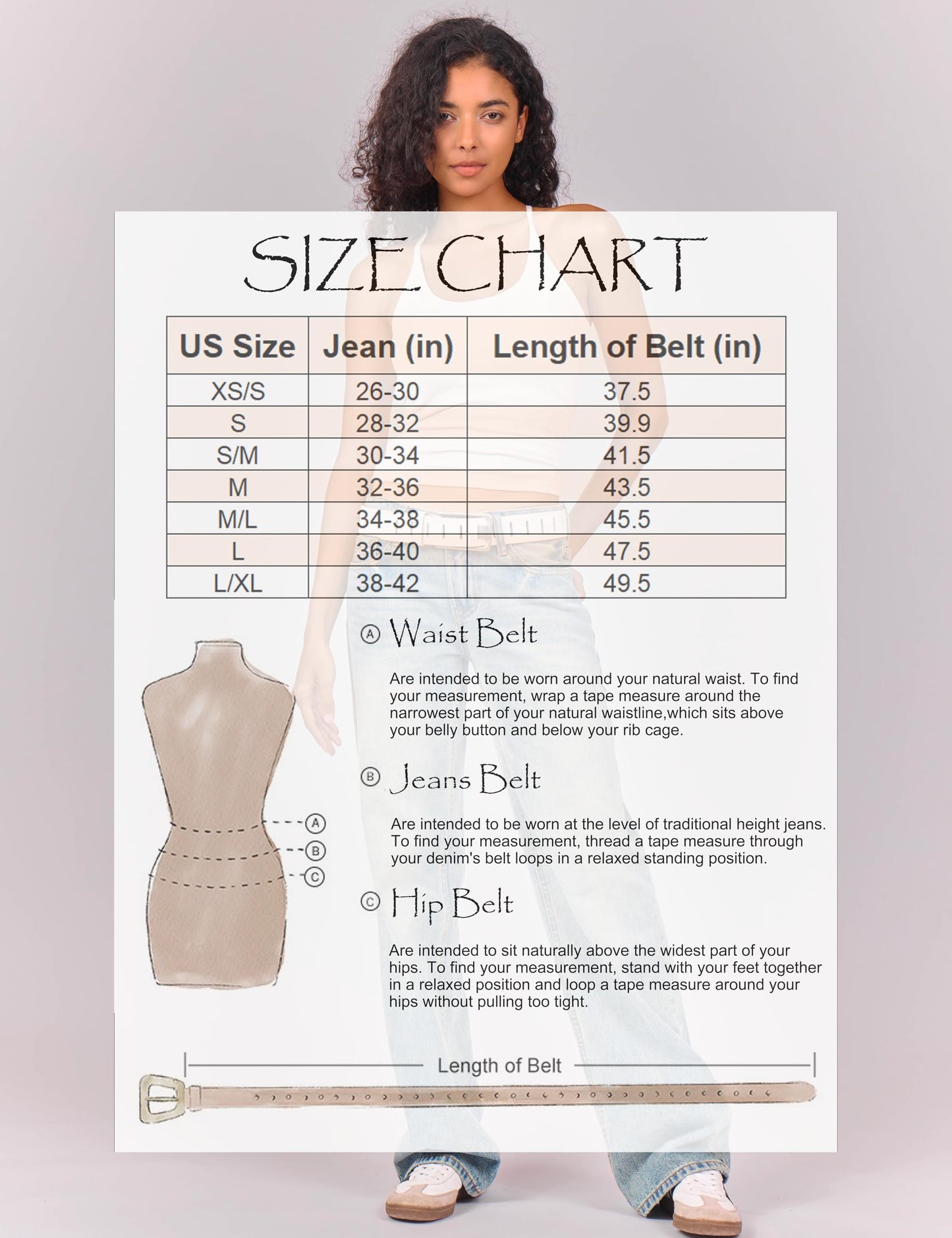 LyzerMia Womens Genuine Leather Belt for Jeans Pants Width 1.57" Western Cowgirl Wide Belts for Ladies with Gift Box, White, Fit for Low Waist 30"-34"