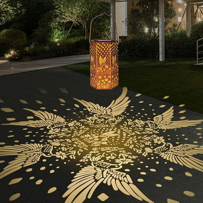 Gifts for Women Men Mom Hummingbird Solar Lights Outdoor - Christmas Decorations, Mothers Day Gifts, Solar Lanterns Outdoor Waterproof Garden Decor for Outside, Patio, Yard