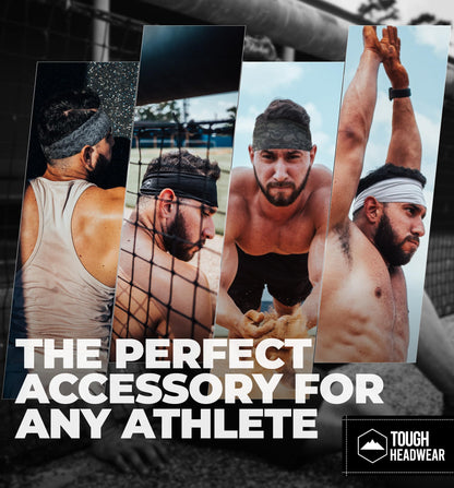 Mens Sports Headbands - Athletic Sweatbands for Men and Women, Cycling, Football, Working Out