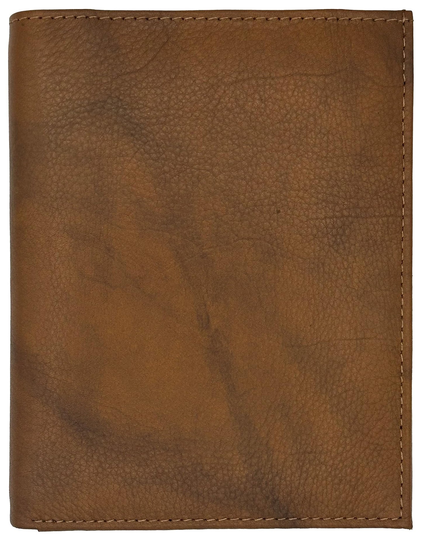 Antique Saddle RFID Genuine Leather Passport Wallet