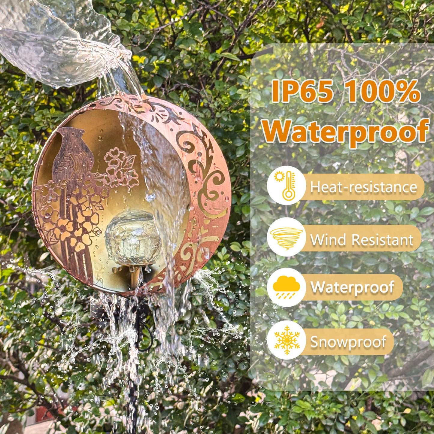 Profinella Unique Birthday Gifts for Women Mom Grandma,Solar Cardinal Garden Lights Outdoor Decor,Housewarming Gifts New Home for Patio, Lawn, Yard, Pathway
