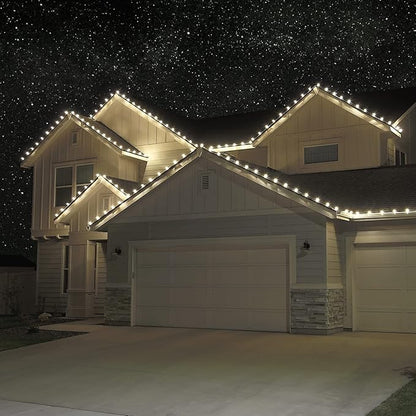 Holiday Lighting Outlet Smooth C9 Christmas Lights | Cool White LED Bulbs for Indoor & Outdoor Christmas Decor | Set of 25