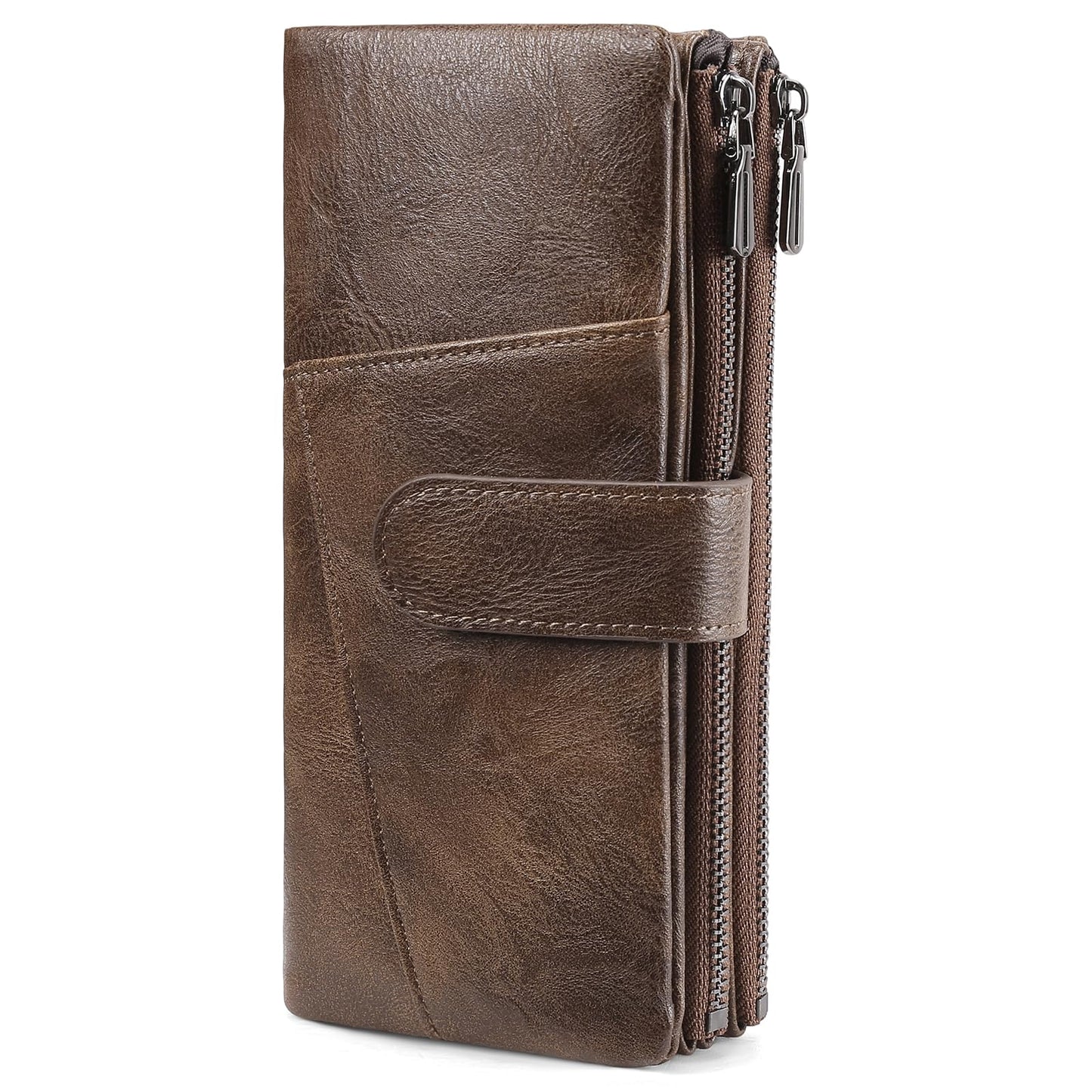 FALAN MULE Womens Wallet RFID Blocking Large Capacity Card Holder Vegan Leather Trifold Wallets
