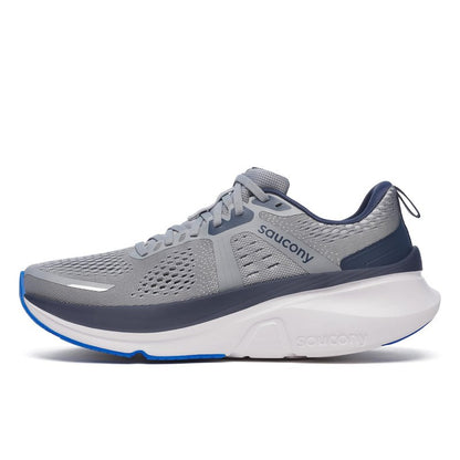 Saucony Men's Guide 18 Sneaker, Flint/Navy, 11