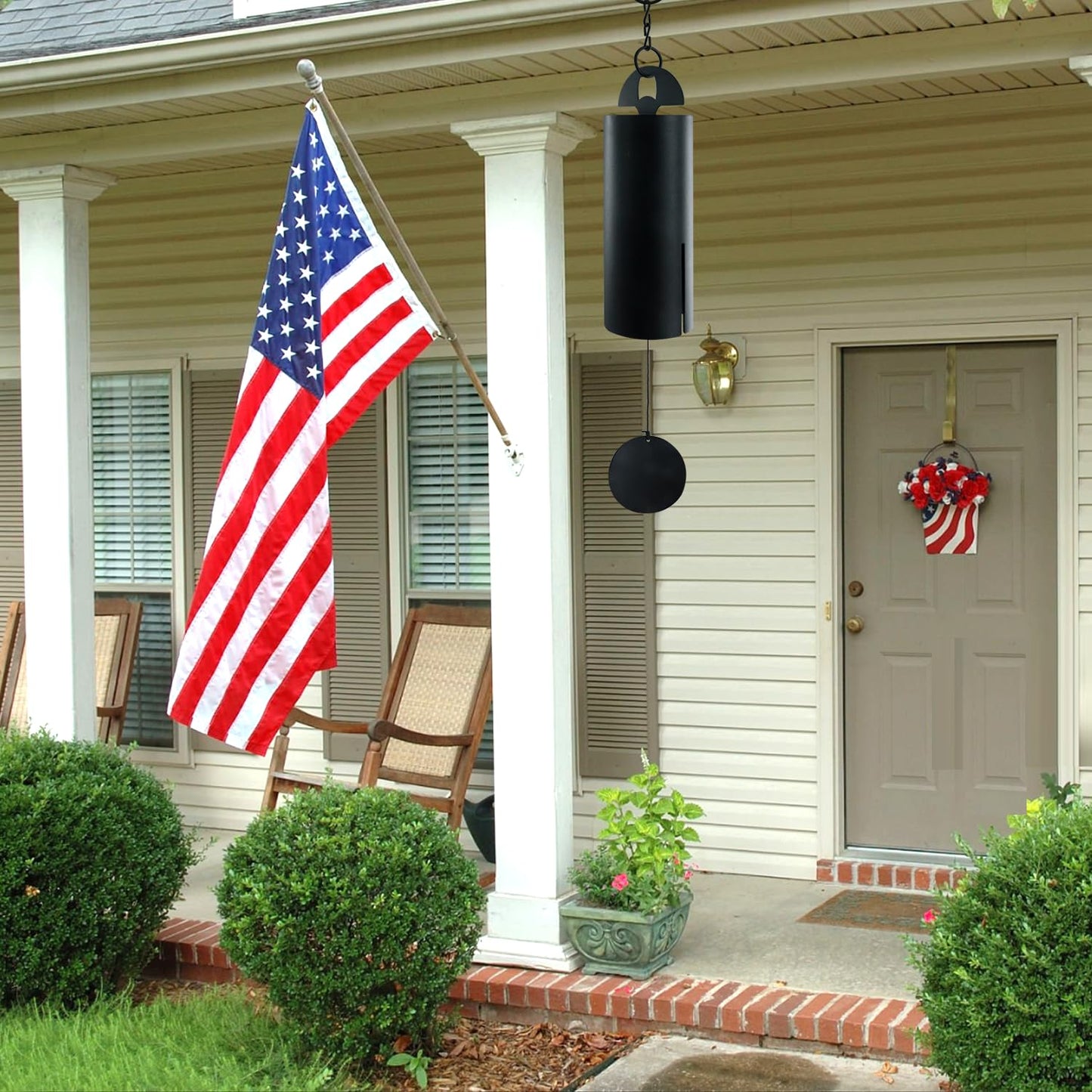 ASTARIN Wind Chimes for Outside Deep Tone Heroic Windbell Deep Resonance Serenity Bell Outdoor Decor for Patio,Yard,Porch,Garden(Matte Black)