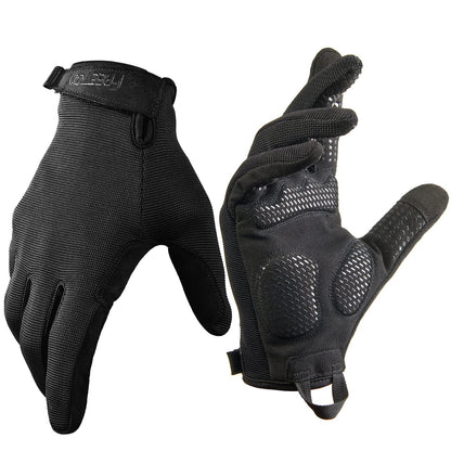 FREETOO Full-Finger Workout Gloves for Men, Padded Gym Gloves with Excellent Grip and Palm Protection