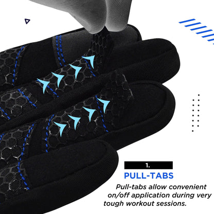 RDX Weight Lifting Gloves Gym Workout, Full Finger Touch Screen, Breathable Anti Slip Padded Palm Protection, Fitness Strength Training Powerlifting HIIT WOD Exercise, Men Women Home Gym Cycling