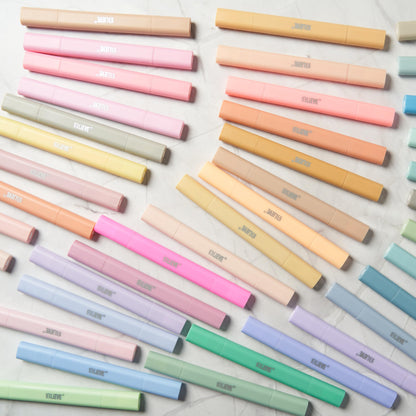 BLIEVE Aesthetic Cute Highlighters No Bleed Through, Dual Tip Chisel & Fine Point, Pastel Colors For Bible & Journaling