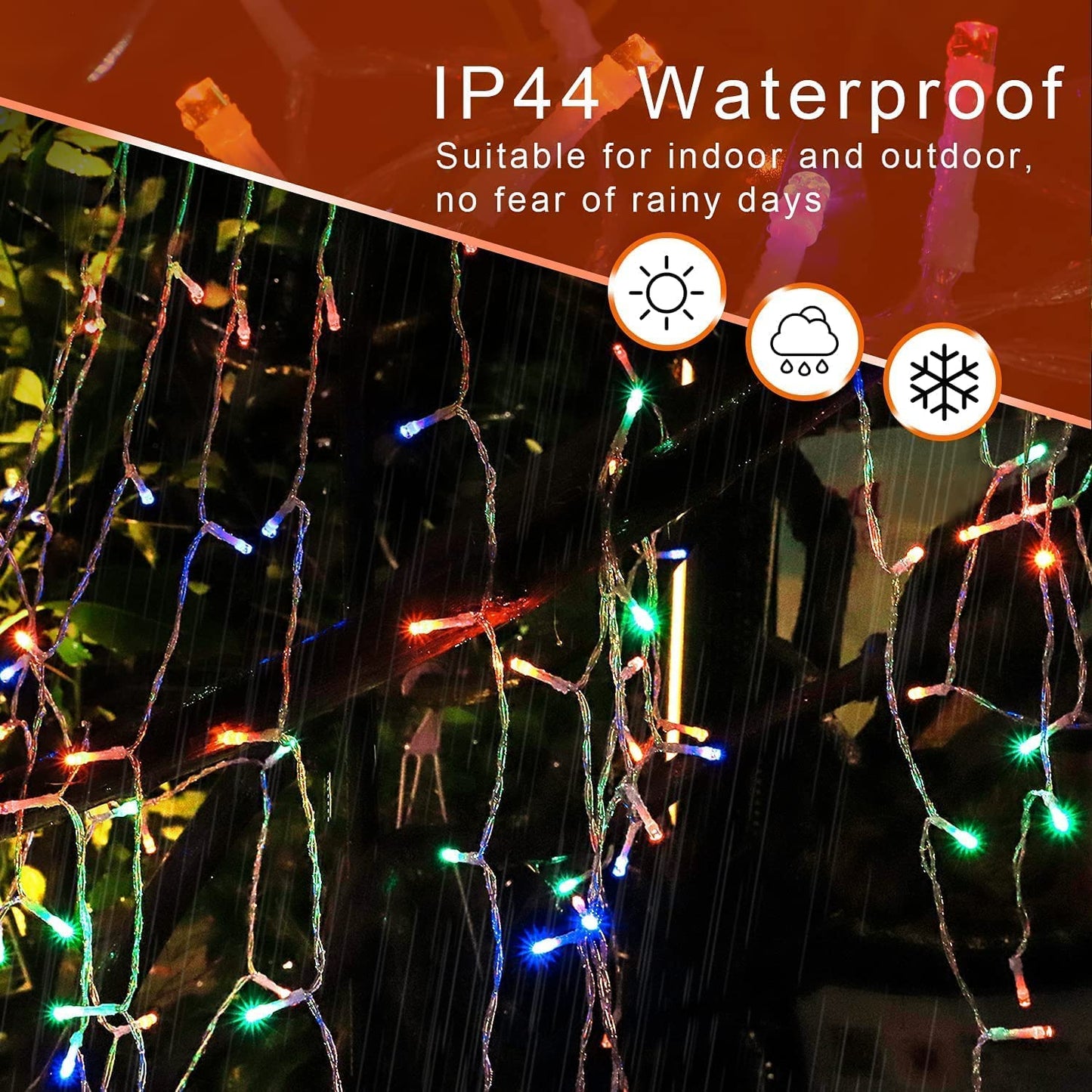 (New) Christmas Decorations Star String Lights, 320 LED Christmas Light Outdoor Yard Decorations Tree Light with 13" Star,Hanging Fairy Twinkle Light for Xmas New Year Holiday Party