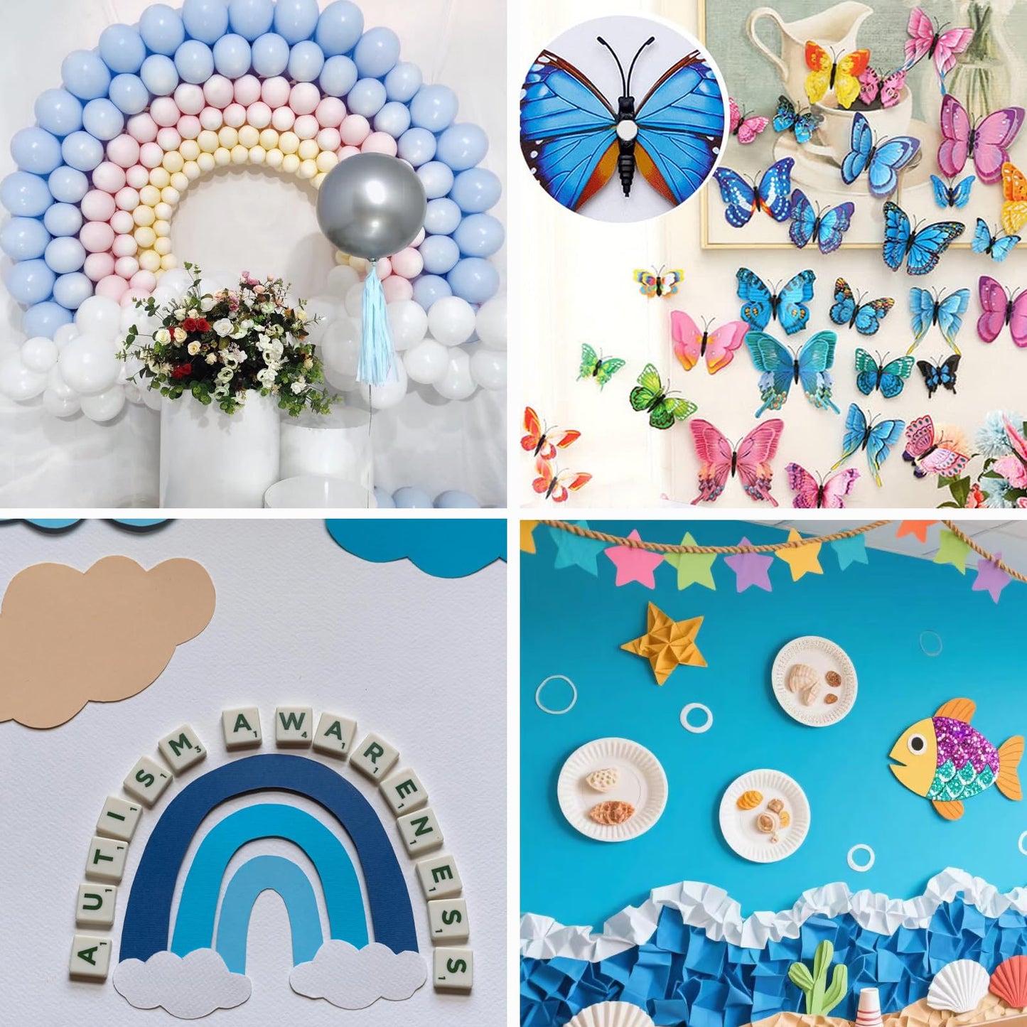 MPresh Sticky Tack Dots Easy to Peel, 504 Pcs Clear Museum Putty Gel Double Sided Mounting Putty Sticker for Action Figures Wall Hanging, Crafts, Balloons, Poster, Decorations