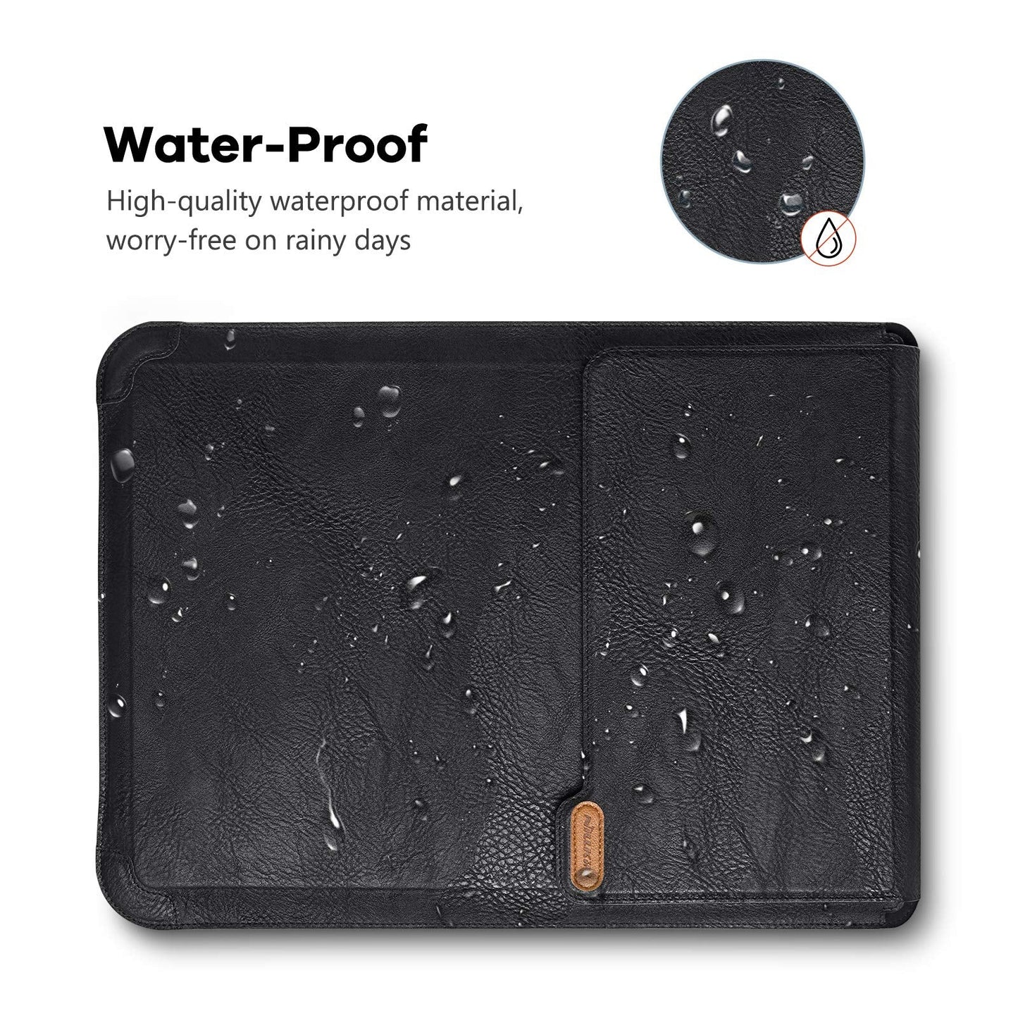 Nillkin Laptop Sleeve PU Leather for Razer 15" 15.6 Inch Acer Aspire 5, for HP Notebook 2020 Dell 15.6 Asus VivoBook 15 for Lenovo Samsung Laptop Chromebook, Notebook Bag Case Snag-Free Velcro…