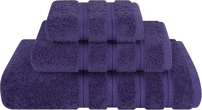 American Soft Linen Premium 3 Piece Towel Set, 1 Bath Towel 1 Hand Towel 1