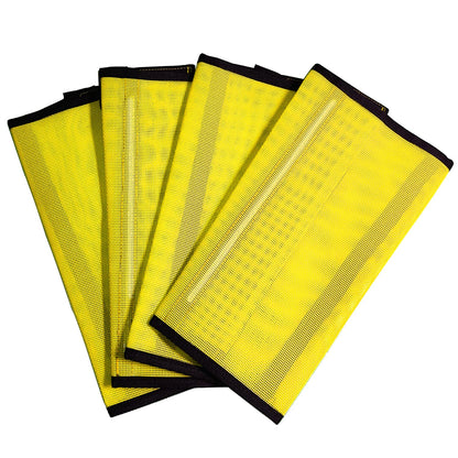 NizHome Horse Fly Boots, Fly Boots for Horses Set of 4, Breathable Mesh Horse Leggins Reduce Stomping & Foot Fatique Pet Supplies (4 Pack/Yellow)