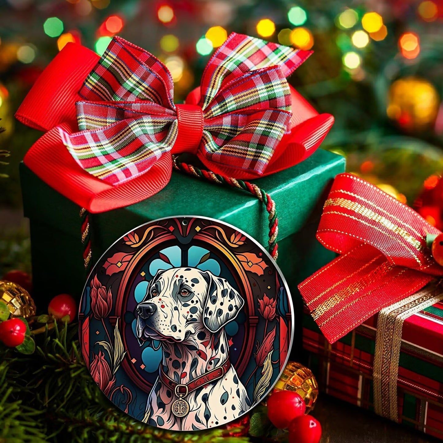 Dalmatian Christmas Ornament 2025 - Dalmation Gifts for Women, Dalmatian Ornament for Christmas Tree, Gifts for Dalmatian Lovers Dog Christmas Decor Keepsake