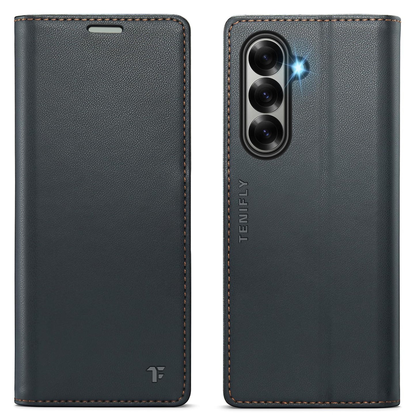 Tenifly for Samsung Galaxy Z Fold 7 Case Wallet with RFID Blocking Card Holder, PU Leather Kickstand Protective Flip Phone Cover Fit for Galaxy Fold 7 8.0", Black
