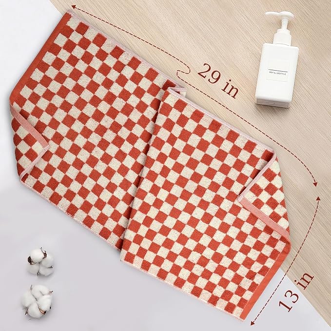 Jacquotha Checkered Hand Towels