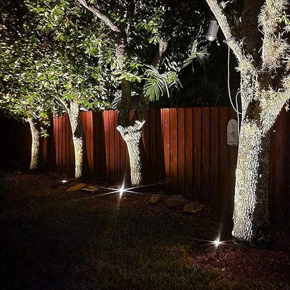 VENUS MANUFACTURING 16 Pack Low Voltage Landscape Flood Light 5 Watt LED Outdoor Landscape Lighting Kits 400 Lumen Black Waterproof Spotlights 12V 2700K Warm White Metal Tree Lights for Garden & Yard