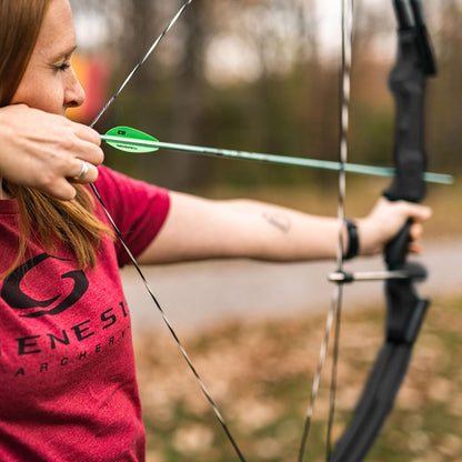 Genesis Archery Original Compound Bow with Adjustable Riser, 15"-30" Draw Length, Right - Archery Bow with 10-20 lb Draw Weight for Youth and Adults