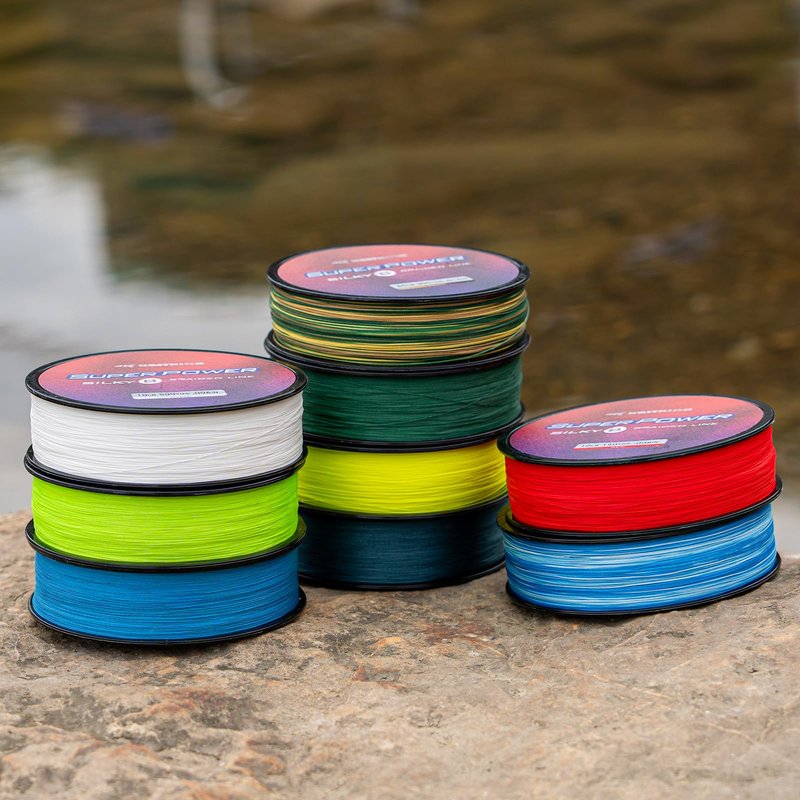 KastKing Superpower Silky8 Braided Fishing Line, Grass Green, 8 Strands, 20 LB, 300 Yds