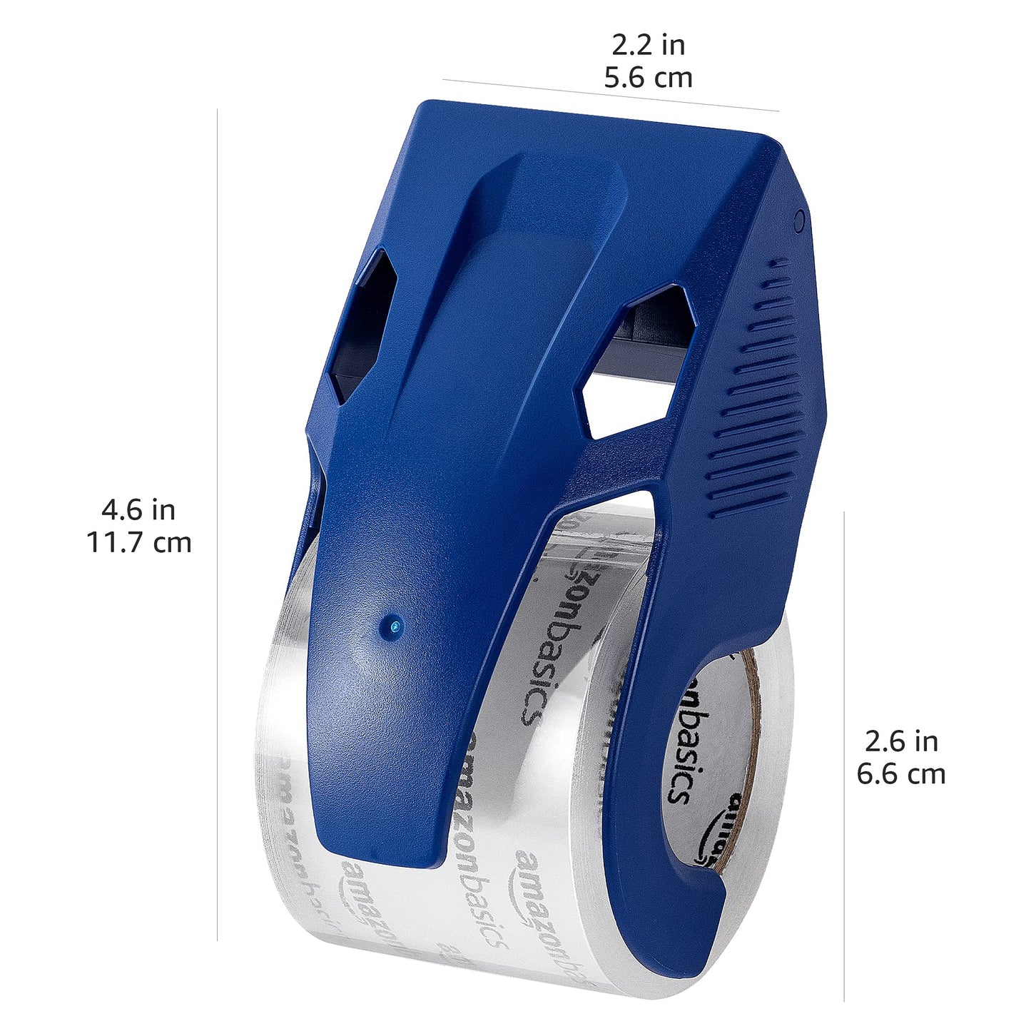 Amazon Basics Heavy Duty Packaging Tape with Dispenser for Shipping, Sealing Boxes, Moving and Storing, 1.88" x 22.2 yds, 6-Pack, 4.33 x 2.64 x 2.36 in