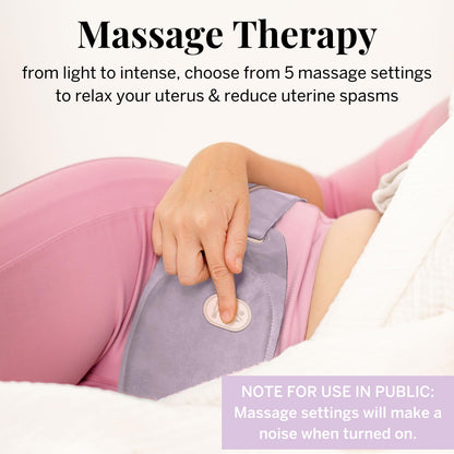 Pixie Period Heating Pad for Cramps - Thinnest Wearable Heating Pad - Unnoticeable Under Clothes - Best Portable Pain Relief Belt Device with Heat On The Market - Hours of Menstrual Pain Relief