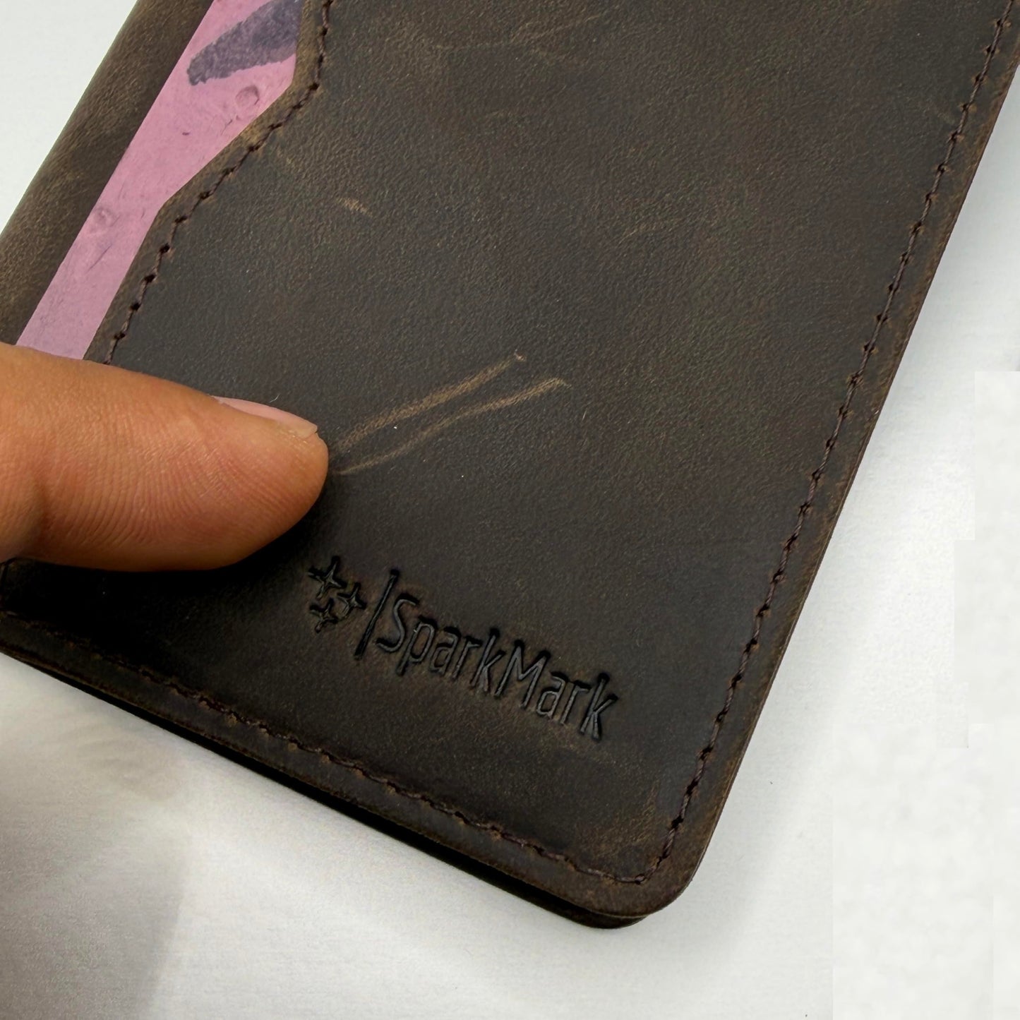 SparkMark RFID Blocking Slim Wallet for Men | Thin Bifold Credit Card Holder Wallet | Mens Wallet Slim Business Card Case | Minimalist Front Pocket wallet with Gift Box