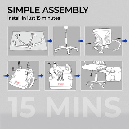 Yaheetech Office Chair Mesh Desk Chair Computer Chair Gaming Chair Adjustable Comfy Chair Swivel Ergonomic Chair for Home Office/Work/Study, Light Gray