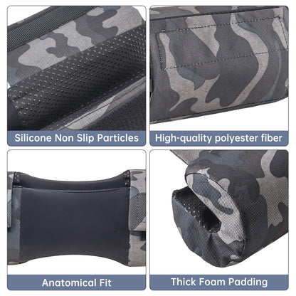 Tobefore Barbell Pad for Hip Thrusts & Squats - Extra Thick Non-Slip Cushion with Adjustable Strap, Fits Olympic/Standard Bars & Smith Machine