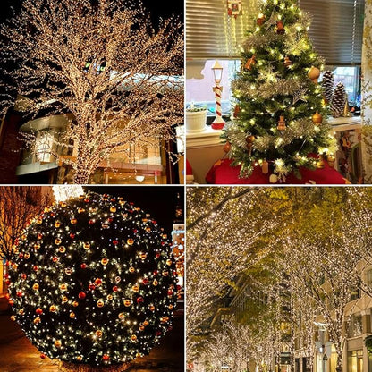 660FT Extra Long Fairy Lights Plug in Waterproof Outside High Bright Copper Wire String Lights with Remote 2000 LED for Garden, Porch, Patio, Christmas Wedding Party Decoration