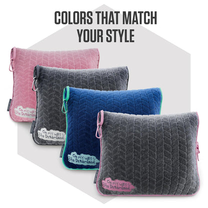 VENTURE 4TH Travel Blanket Pillow – Premium Ultra-Soft & Warm 2-in-1 Blanket or Pillow for Airplane, Car & Bus – Compact, Lightweight & Portable – Lint-Free, No Shedding, No Pilling - Navy/Teal