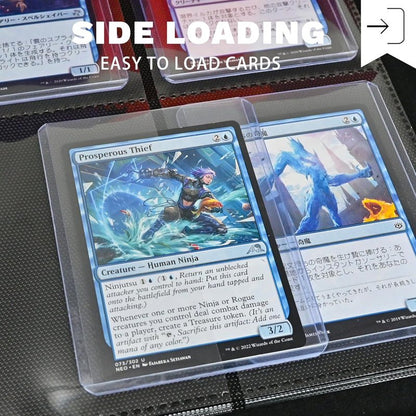Toploader Binder - 4 Pocket Card Holder for 3" x 4" Rigid Cards | Holds 128 Trading Cards