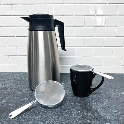 Chef Craft Basic Mesh Strainer, 3 and 4 Inch, 2 Piece Set, Stainless Steel