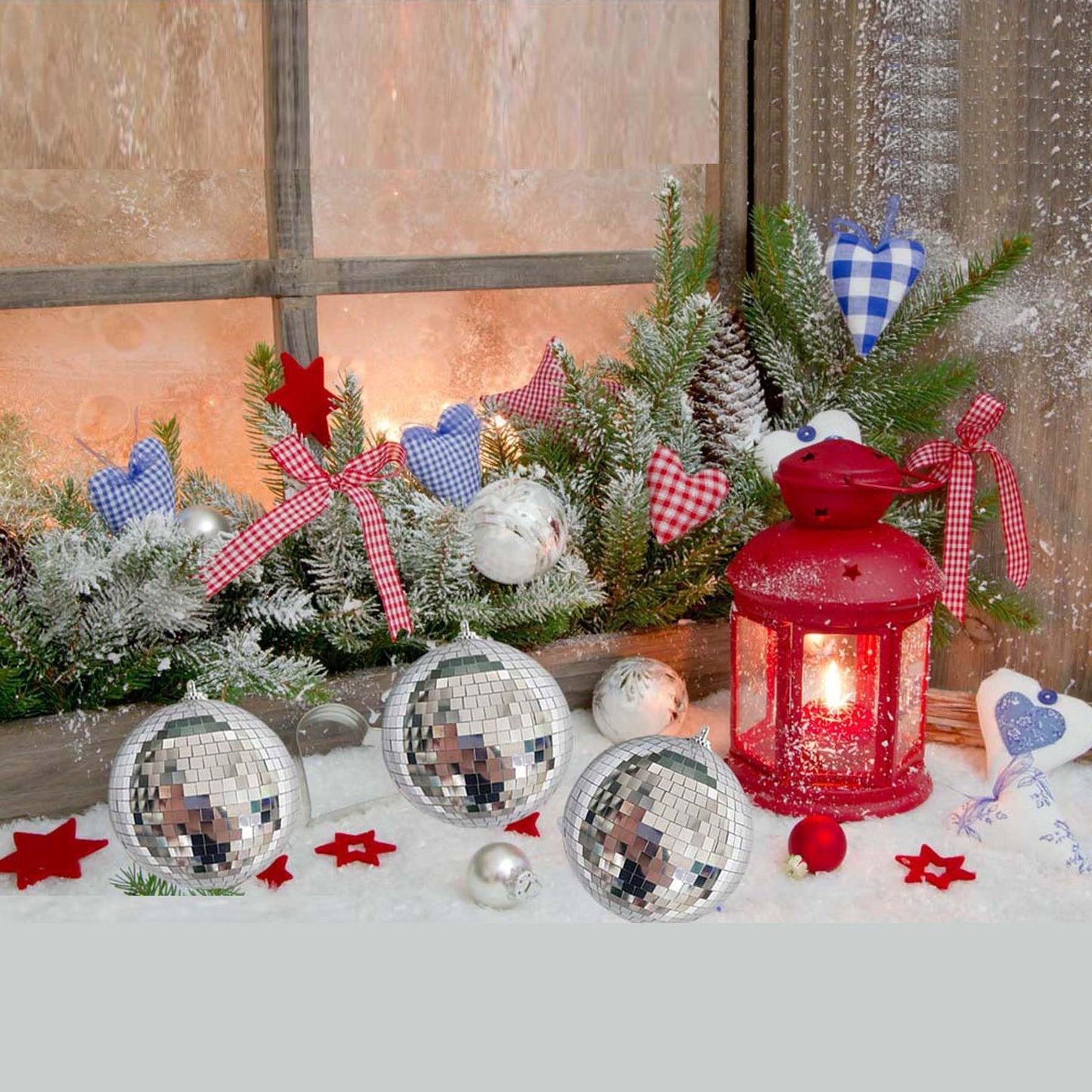 ZHANYIGY 4Pcs Christmas Balls Ornaments for Xmas Tree - Shatterproof Christmas Ball Xmas Tree Decorations Hanging Ball Silver PET 4in x 4 Pack