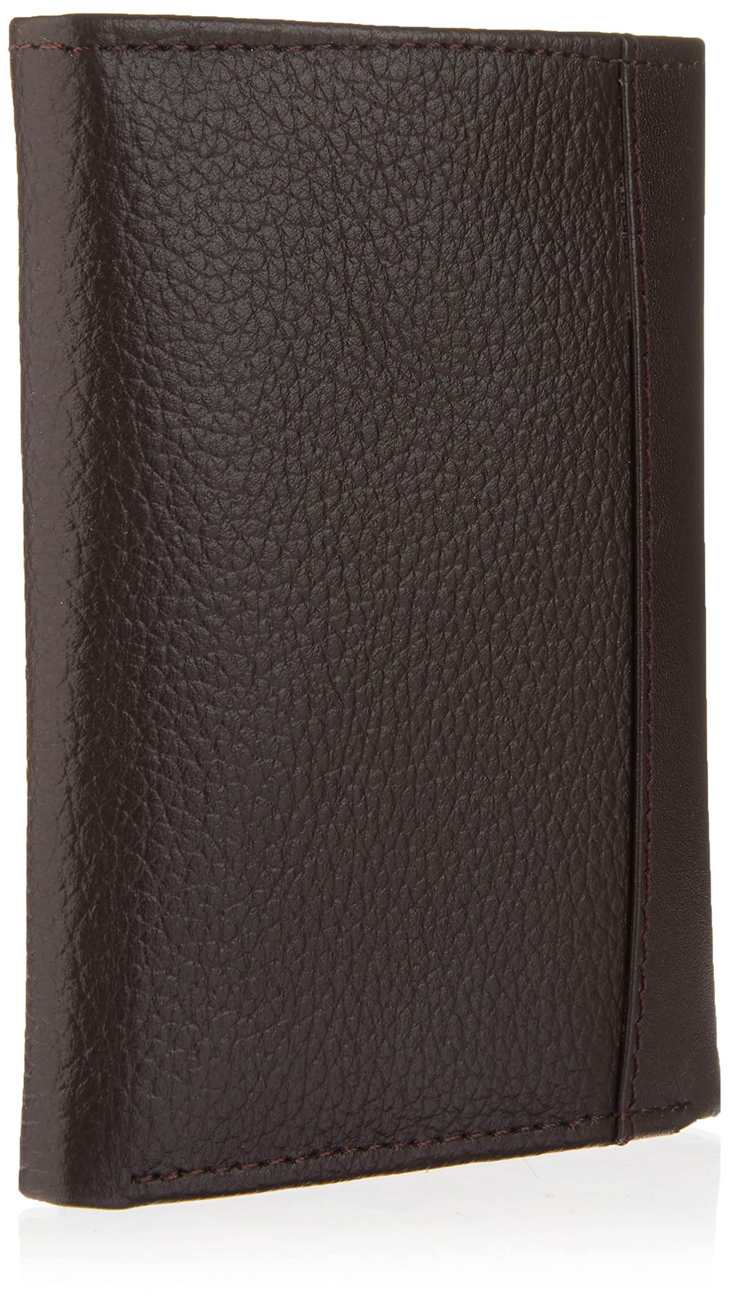 Nautica Mens Classic Trifold Wallet | RFID Blocking Protection | ID Window | 6 Card Slots | 2 Slip Pockets | Genuine Leather | Organization | Durable | Stylish - Brown