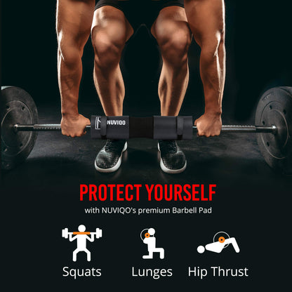 Cushioned Barbell Pad for Lunges and Hip Thrusts - Protects Neck and Shoulders During Barbell Training