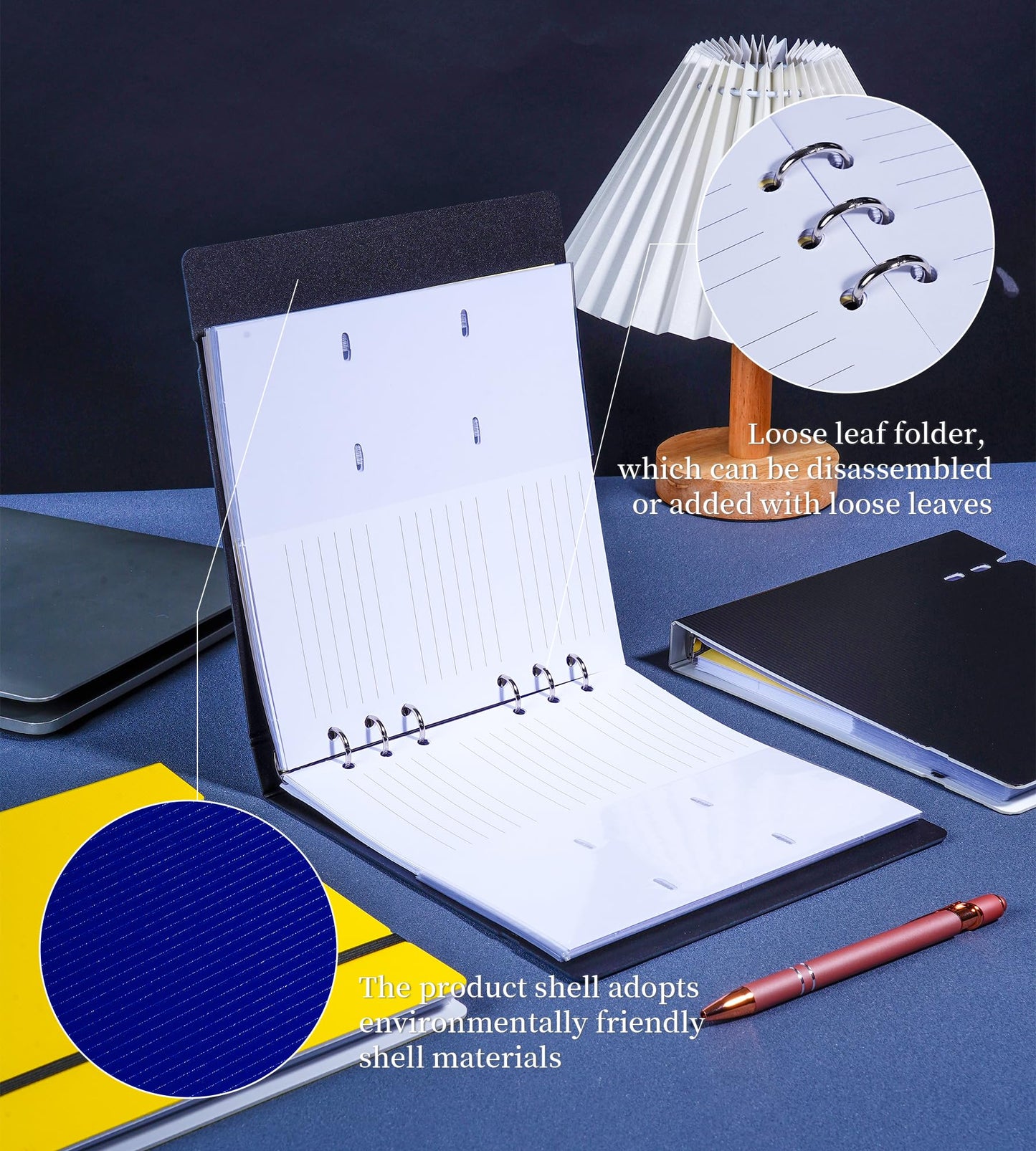 XMLINPER Business Card Holder Organizer, Can be Noted as a Business Card Book Binder Management Book with 168 Card Slots (Royal blue)