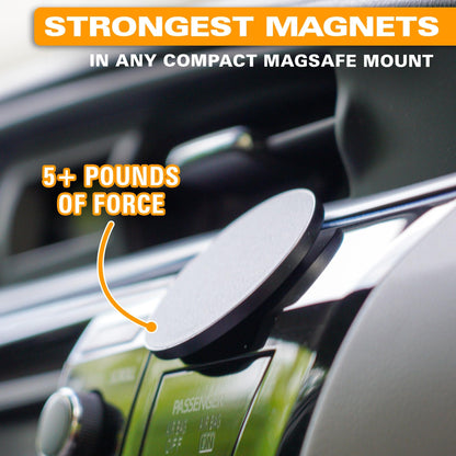 Scooch Magnetic Phone Mount for Car Compatible with Any Smartphone [Wingmount] Strong Magnets, Adjustable Magnetic Phone Holder for Car Dashboard, Works Best Cases (2022 Model)