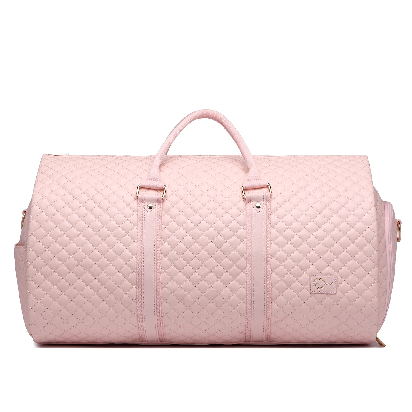 seyfocnia Convertible Carry on Garment Bag for Women, Garment Bags for Travel with Shoe Pouch 2 in 1 Hanging Suitcase Suit Bag for Women Travel Duffle Bag Garment Bag