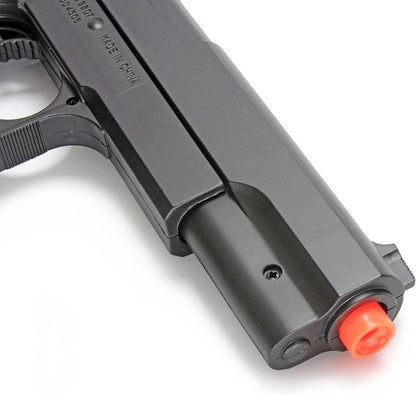 BBTac 1911 Dual Spring Airsoft Pistols - 2-Pack High Performance 260 FPS Handguns | Spring Powered for Target Shooting & Tactical Play